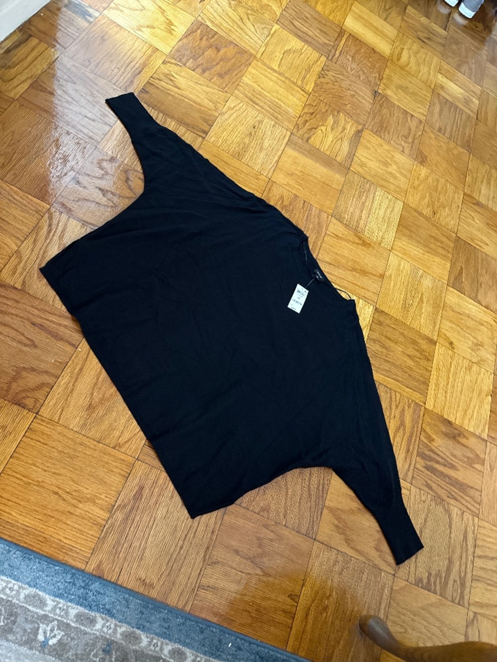 Alfani black dolman short sleeve knit, size 1X